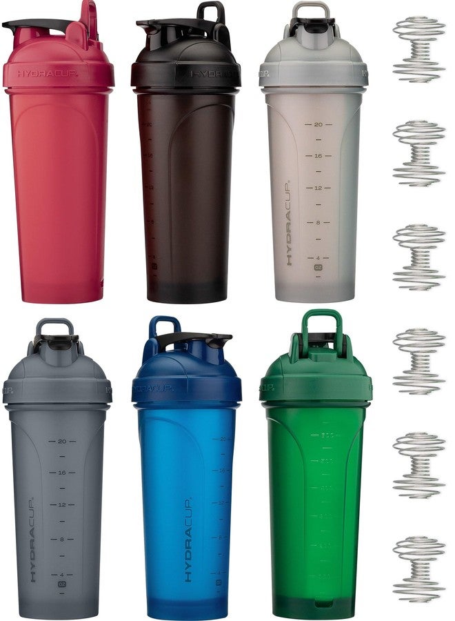 Hydra Cup - 6 Pack - 28oz Shaker Bottles | Protein Shaker Cups with Whisk Ball, Leak-Proof, Carry Handle | BPA-Free Gym Mixer for Protein Powder, Mixing Supplements - Image 2